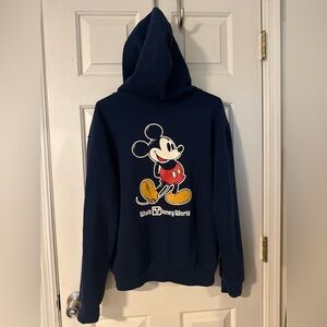 Disney  Dark Blue Mickey Mouse Zip-Up Hoodie